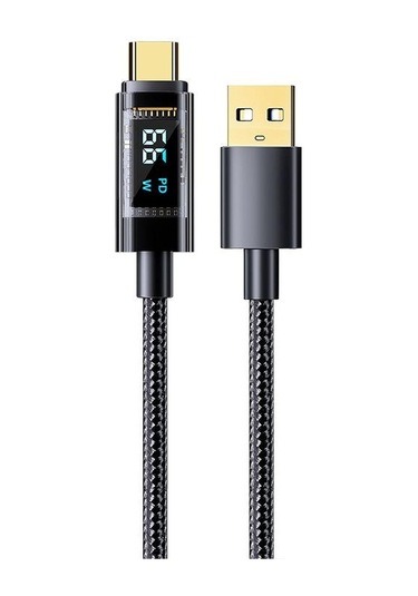 Vaorlo Led Ekran Hızlı Şarj Kablosu 100 W Süper Şarj Usb-c Pd-c Usb İos Uyumlu Tip-c İos Uyumlu Yüksek Hızlı Şarj Veri Kablosu Type-c To İos Uyumlu