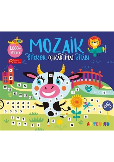 Mozaik Sticker 1.000+ Çıkartma Kitabı - Lacivert / Kolektif