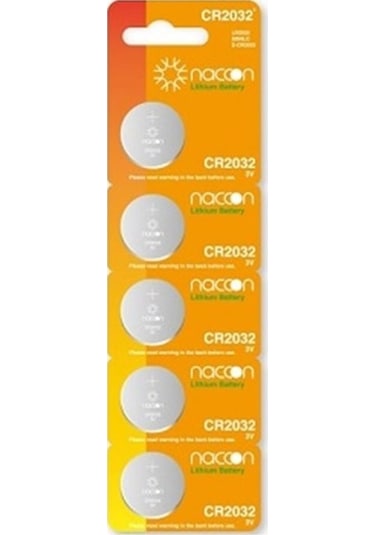 Naccon CR2032 Düğme Pil 5'li