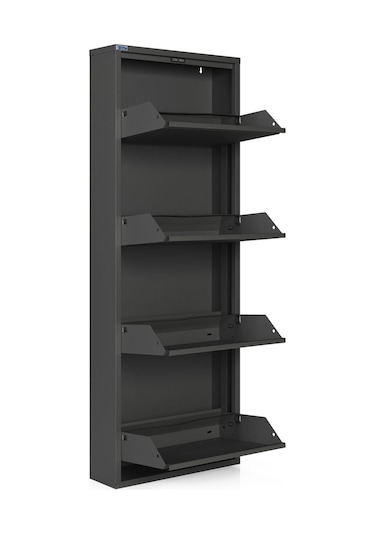 Ceha 4'lü Metal Ayakkabılık - Füme K.AYK-4 /AB7979