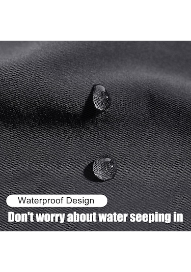 Erkek Kış Dokunmatik Eldivenler Kaymaz Polar Su Geçirmez Termal Spor Eldivenler Siyah