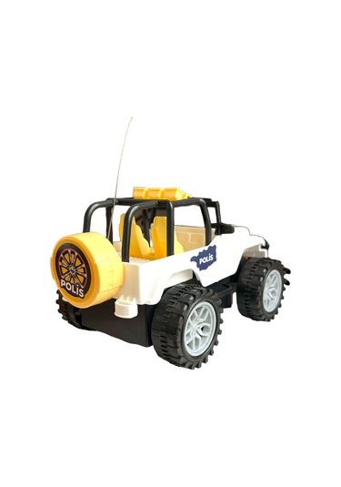 Çocuk Safari Arazi Aracı Uzaktan Kumandalı Yarım Fonksiyon Ileri Geri Oyuncak Jeep Jip Araba - Beyaz