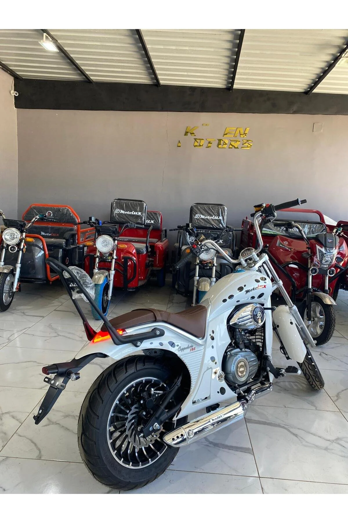 Motolüx Cappadocia 125 CC Chopper Beyaz