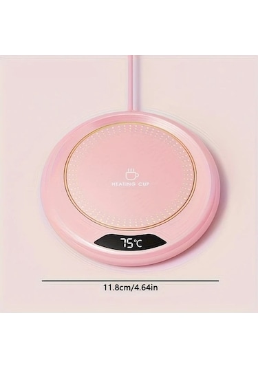 Fastbuy Turcoshop11 Beyaz Cop Rose Usb Isıtmalı Bardak Altlığı - 3 Ayarlı, Her Mevsim İçin Sıcak İçecekler