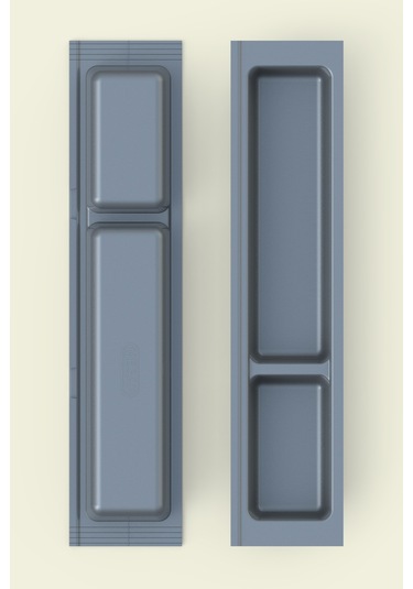 Mutfak Çekmece İçi Modüler İki Bölmeli Kaşıklık 11cmx48cm Boydan 4cm Kesilebilir Antrasit