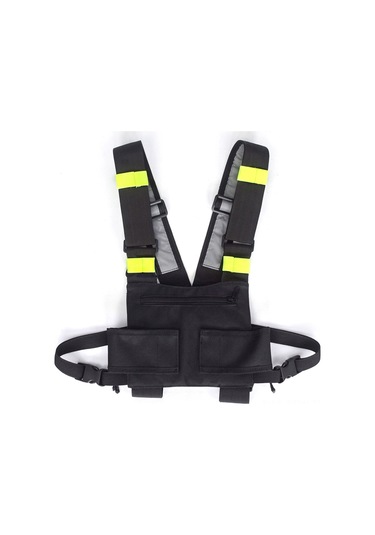 Maiyame 600d Oxford Askeri Yelek, Radyo Ve Cihaz Taşıma Çantası, Işık Yansıtıcı Şeritli, Outdoor Av Ve Kurtarma Görevleri İçin