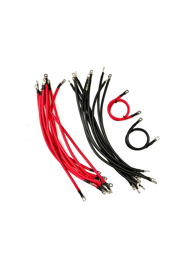 2 Adet 25 Mm2 Akü Paralel Bağlantı Kablosu 50 Cm Pabuçlu