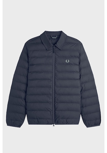 Fred Perry J1301 Collared Insulated Erkek Mont Mavi