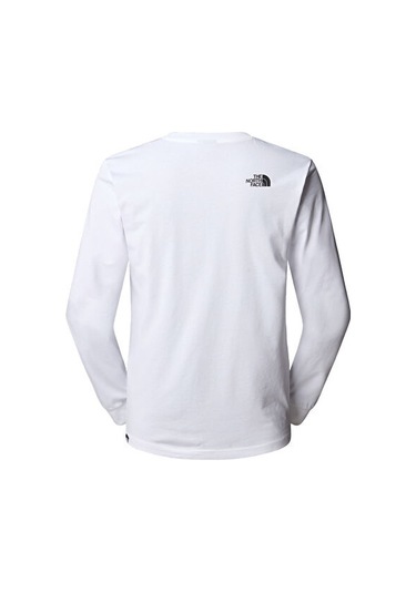 The North Face M L/s Fine Tee Erkek Outdoor Tişörtü Nf0a8a6pfn41 Beyaz Beyaz