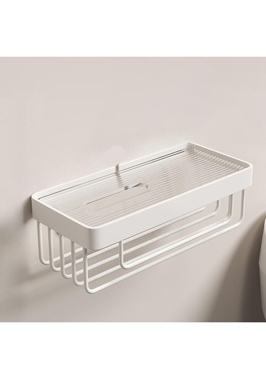 Dolıty Kağıt Havluluk 2& 39 Si 1 Arada Metal 28cmx8,5cmx12,5cm Beyaz