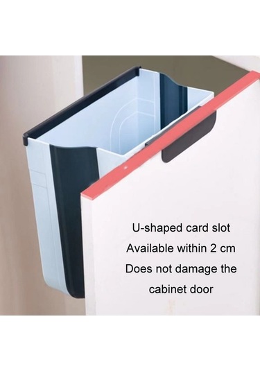 Tongxida Mutfak Askılı Katlanır Çöp Kutusu Gıda Atığı Depolama Kutusu Sarı Sarı