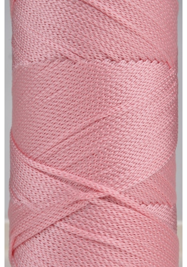 2 Mm - 200 Gr Polyester Makrome Ipi Pembe 230 M Polyester Makrome Ip Supla Ip Ve Çanta Ipliği