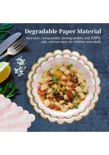 Skycity 33cm Pembe Kağıt Havlu 20 Adet - Gıda Grubu, Biyobozunur, Partiler Ve Piknikler İçin Uygun Diğer