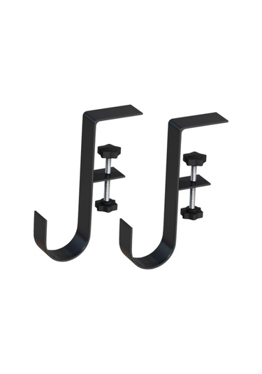 Suntek Yemek Masası Yatak Odası Çanta Askı Kancası Siyah 2 Parça Çok Renkli