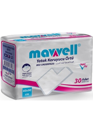 Mavvell 60 x 90 CM Yatak Koruyucu Örtü 30'lu