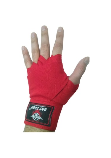 30218-p Martina Federasyon Onaylı Muay Thai Müsabaka Eldiveni Ve Bat 2000 Bandaj 2'li Set Kırmızı