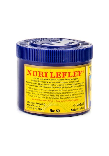 Nuri Leflef Kahverengi Klasik Ayakkabı Boyası 200 Ml