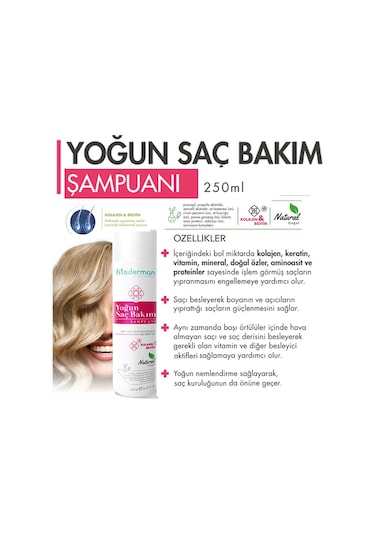 Fitoderman Yoğun Saç Bakım Şampuanı 250 ML
