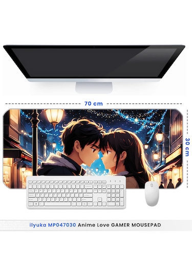 70x30cm Anime Love İlyuka Mp047030 Büyük Boy Xl Gaming Mousepad