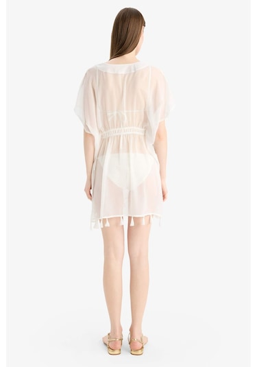 Defacto Beyaz Şifon Kimono-fall İn Love Z9958az25smwt16 Beyaz