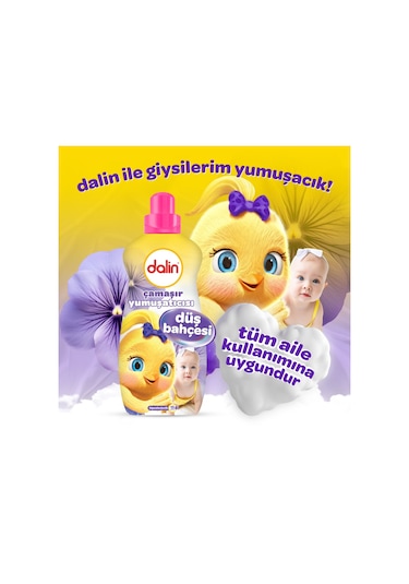 Dalin Çamaşır Yumuşatıcı Konsantre 1500ml Düş Bahçesi 2 Li Set 2'li Set