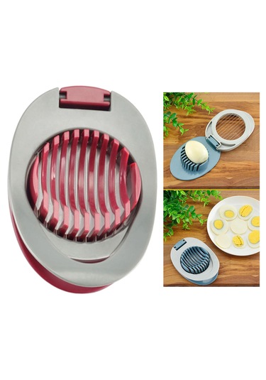 Suntek Paslanmaz Çelik Doğrama Bölmesi Yumurta Kesici Tel Kırmızı