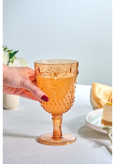 Karaca Moise Kadeh Akrilik 450 Ml Turuncu