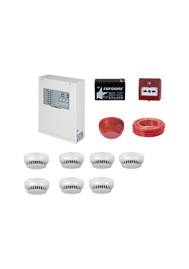 Teknim Yangın Alarm Sistemi Seti 7 Li Kablo Dahil