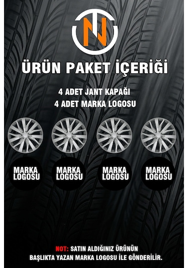 Lada Niva 16 İnç Jant Kapağı Takım Gri G116