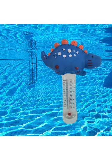 Homyl Jakuzi Yüzme Havuzu Için Yüzer Havuz Termometre Mavi
