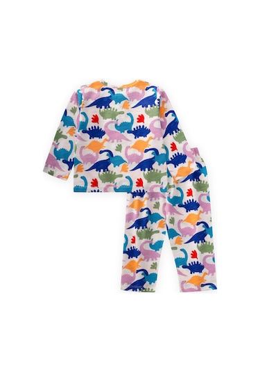 Cigit Desenli Pijama Takım 1-7 Yaş Dinazor Desen Dinazor Desen