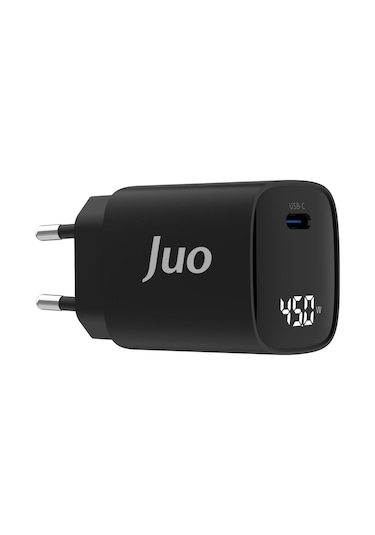 Juo 45W Gan Led Ekranlı Type-C PD Şarj Cihazı iPad & Android & Notebook Uyumlu Şarj Aleti