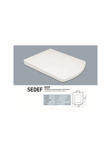 Nkp Sedef Kare Soft Close Yavaş Kapanan Amortisörlü Klozet Kapağı Beyaz