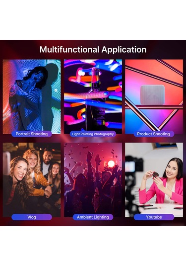 Ulanzı Vl49 Rgb Video Işığı, Led Kamera Işığı 3 Soğuk Ayakkabılı 360 Taşınabilir Fotoğraf Aydınlatması, Led Aydınlatmalar 57782972