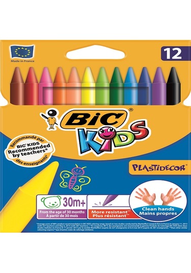 Bic Pastel Boya Plastidecor Karton Kutu 12 Li 920299 N11.3981