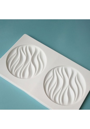 Yuvarlak Dalga Mousse Silikon Kalıp Su Dalgası Doku Çikolata Kalıp