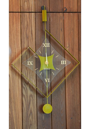 Eksen Gold Klasik Bablo Premium Duvar Saatleri Gold