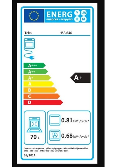 Teka Airfry HSB 646 SS Ankastre Multifonksiyonel Dijital Turbo Fırın 111010024