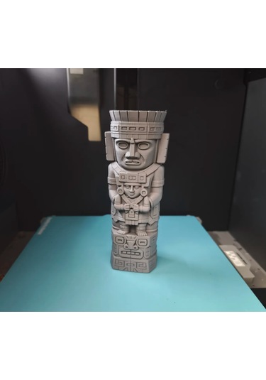 Aztek Totem Heykeli Dekoratif Biblo Mitolojik Figür Masaüs...