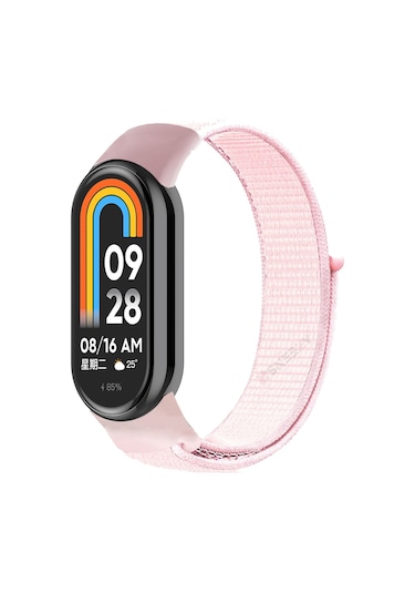 Xiaomi Mi Band 9 İle Uyumlu Hasır Nylon Akıllı Bileklik Kordon - Saat Kordonu