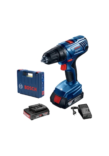 Bosch Professional GSR 180-LI 2x2.0Ah Çift Akülü Delme/Vidalama Makinesi - 06019F8109