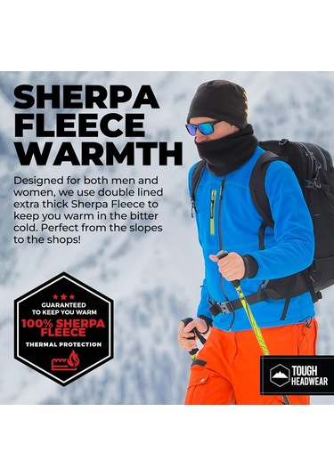 Wezone Erkekler İçin Kışlık Fleece Kalın Boyun Maskesi - Outdoor Bisiklet Sürüşü İçin Rüzgar, Toz Ve Soğuk Koruyucu Antifriz Eşya Çok Renkli