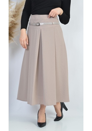 Soralline Bayan Etek Etamin Desen 755 Taş Rengi Taş