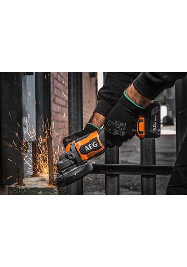 Aeg BEWS 18-115BLPX2-0 Akülü Kömürsüz Taşlama (Akü Hariç) - T4935480856