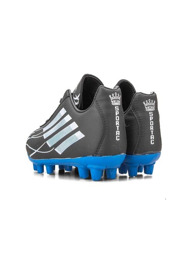 Sportaç Lig Mbappe Numara 43 Erkek Futbol Krampon Siyah Mavi Siyah - Mavi - Beyaz
