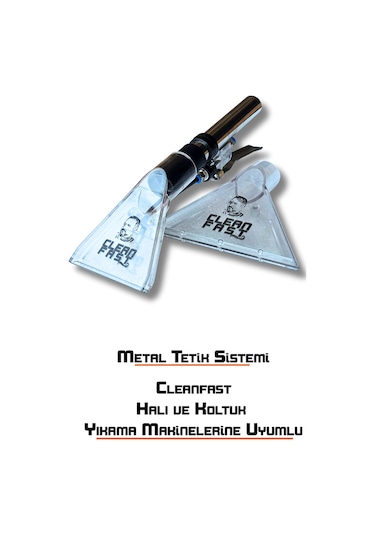 Halı Ve Koltuk Yıkama Başlığı Vakum Aparatı Metal Tetikli Cleanfast Uyumlu