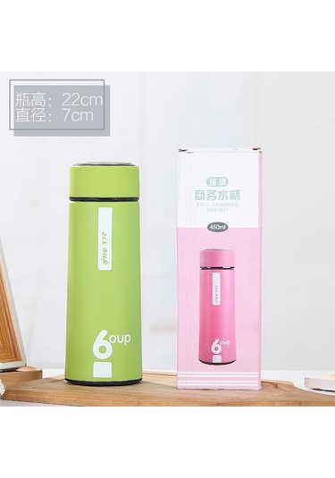 Velvettides Yaratıcı İş Cam Çift Katmanlı Isı Yalıtım Bardak Çocuk Su Bardağı Reklam Hediye Bardak İtme Su Bardağı Yeşil