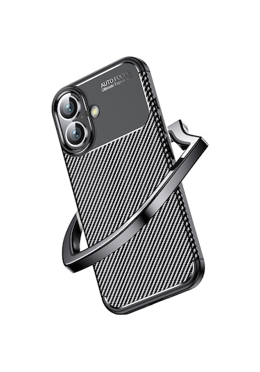 Apple  iPhone 16 Plus Uyumlu   Zore Negro Silikon Kapak-siyah