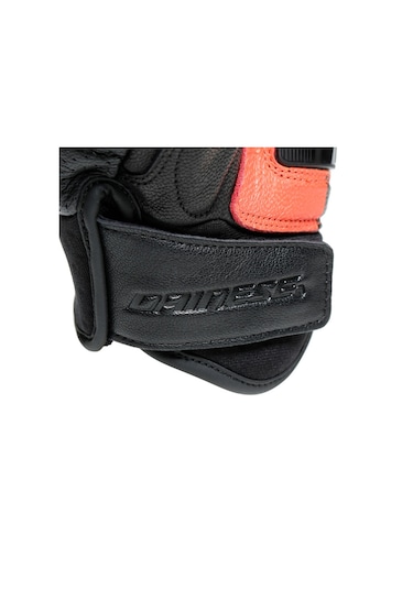 Dainese X-Ride Deri Eldiven Black Fluo Red
