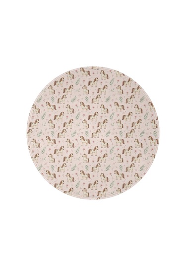 At Desenli 47 İnç Yuvarlak Polar Battaniye, Yumuşak, Hafif, Yetişkin & Çocuk-a10 Horse Floral Leaf